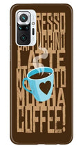 Love Coffee Mobile Back Case for Redmi Note 10 Pro (Design - 351)
