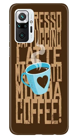 Love Coffee Mobile Back Case for Redmi Note 10 Pro (Design - 351)