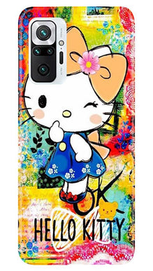 Hello Kitty Mobile Back Case for Redmi Note 10 Pro (Design - 362)