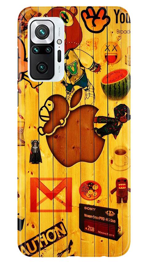 Wooden Texture Mobile Back Case for Redmi Note 10 Pro (Design - 367)