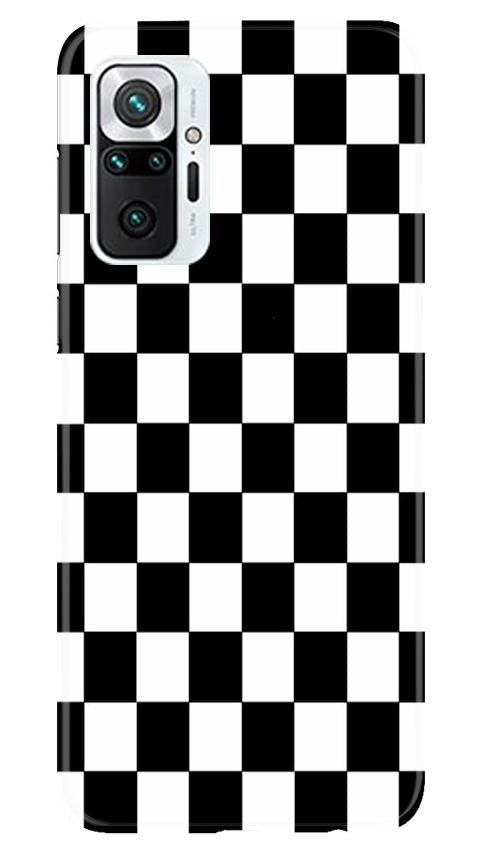 Black White Boxes Mobile Back Case for Redmi Note 10 Pro Max (Design - 372)