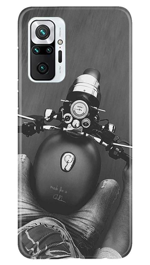 Royal Enfield Mobile Back Case for Redmi Note 10 Pro (Design - 382)