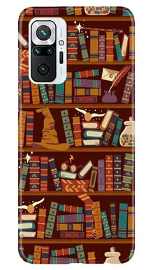 Book Shelf Mobile Back Case for Redmi Note 10 Pro Max (Design - 390)