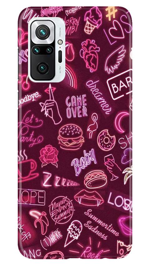 Party Theme Mobile Back Case for Redmi Note 10 Pro (Design - 392)