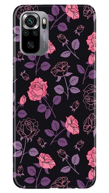 Rose Pattern Mobile Back Case for Redmi Note 10S (Design - 2)