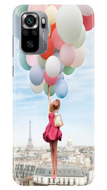 Girl with Baloon Mobile Back Case for Redmi Note 10S (Design - 84)
