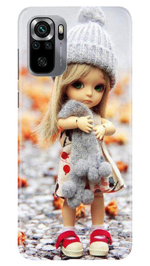 Cute Doll Mobile Back Case for Redmi Note 10S (Design - 93)