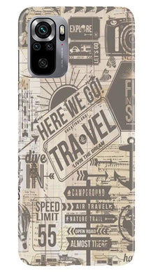 Travel Mobile Back Case for Redmi Note 10S  (Design - 104)