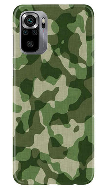 Army Camouflage Mobile Back Case for Redmi Note 10S  (Design - 106)