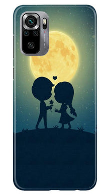 Love Couple Mobile Back Case for Redmi Note 10S  (Design - 109)