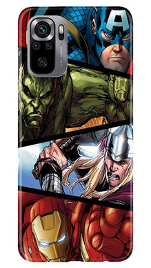 Avengers Superhero Mobile Back Case for Redmi Note 10S  (Design - 124)