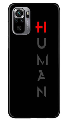 Human Mobile Back Case for Redmi Note 10S  (Design - 141)