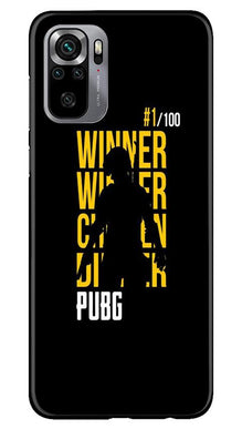 Pubg Winner Winner Mobile Back Case for Redmi Note 10S  (Design - 177)