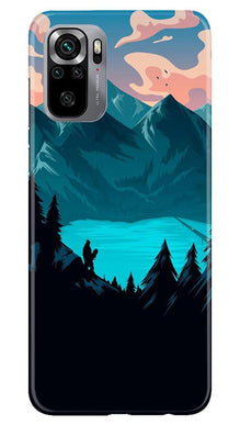 Mountains Mobile Back Case for Redmi Note 10S (Design - 186)