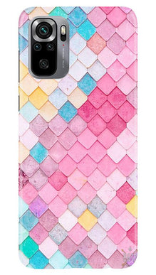 Pink Pattern Mobile Back Case for Redmi Note 10S (Design - 215)