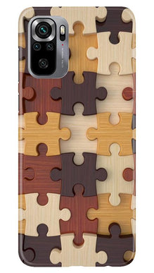 Puzzle Pattern Mobile Back Case for Redmi Note 10S (Design - 217)
