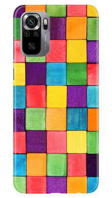 Colorful Square Mobile Back Case for Redmi Note 10S (Design - 218)