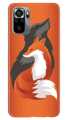 Wolf  Mobile Back Case for Redmi Note 10S (Design - 224)