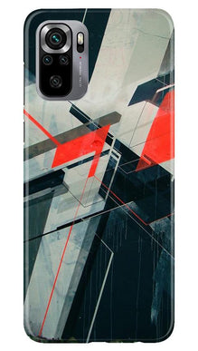 Modern Art Mobile Back Case for Redmi Note 10S (Design - 231)
