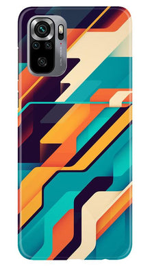 Modern Art Mobile Back Case for Redmi Note 10S (Design - 233)