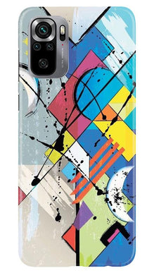 Modern Art Mobile Back Case for Redmi Note 10S (Design - 235)