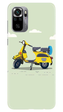 Vintage Scooter Mobile Back Case for Redmi Note 10S (Design - 260)