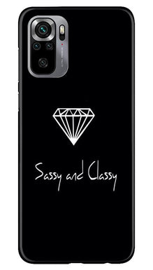 Sassy and Classy Mobile Back Case for Redmi Note 10S (Design - 264)