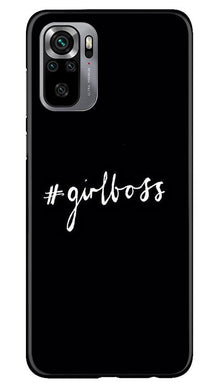 #GirlBoss Mobile Back Case for Redmi Note 10S (Design - 266)