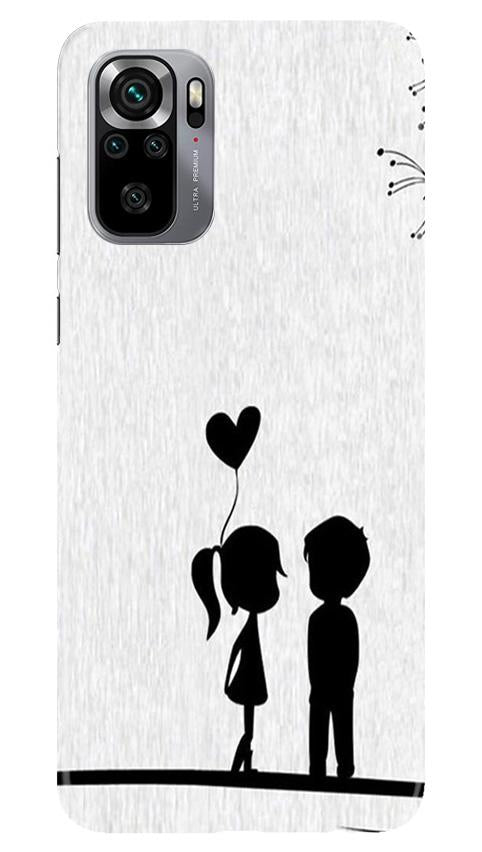 Cute Kid Couple Case for Redmi Note 10S (Design No. 283)