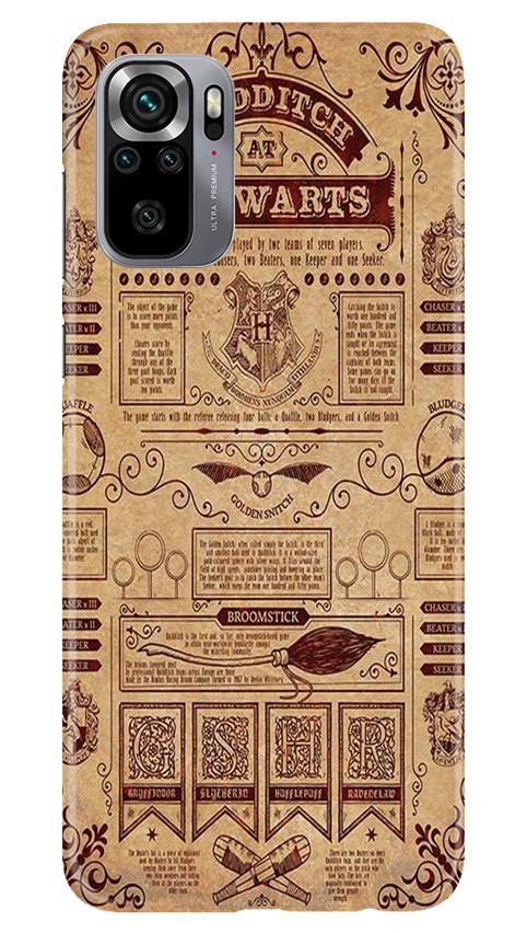 Hogwarts Mobile Back Case for Redmi Note 10S (Design - 304)