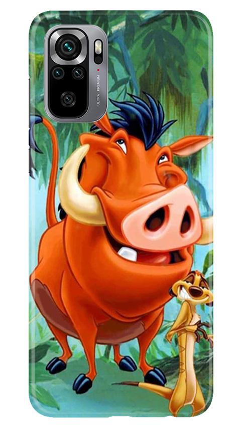 Timon and Pumbaa Mobile Back Case for Redmi Note 10S (Design - 305)