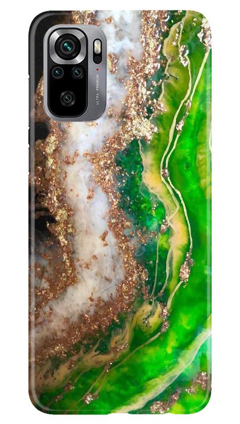 Marble Texture Mobile Back Case for Redmi Note 10S (Design - 307)
