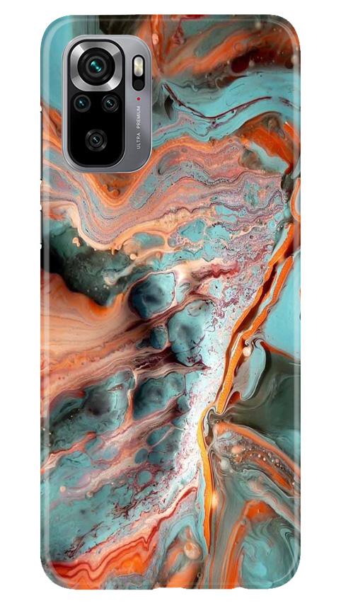 Marble Texture Mobile Back Case for Redmi Note 10S (Design - 309)