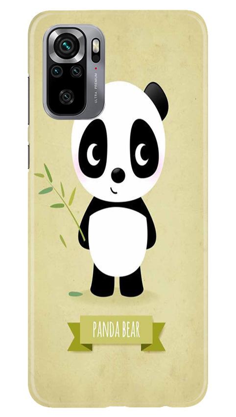 Panda Bear Mobile Back Case for Redmi Note 10S (Design - 317)