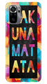 Hakuna Matata Mobile Back Case for Redmi Note 10S (Design - 323)