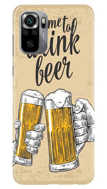 Drink Beer Mobile Back Case for Redmi Note 10S (Design - 328)