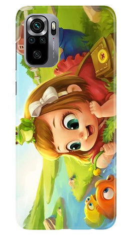 Baby Girl Mobile Back Case for Redmi Note 10S (Design - 339)