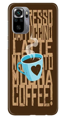 Love Coffee Mobile Back Case for Redmi Note 10S (Design - 351)