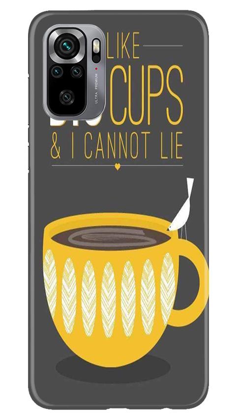Big Cups Coffee Mobile Back Case for Redmi Note 10S (Design - 352)