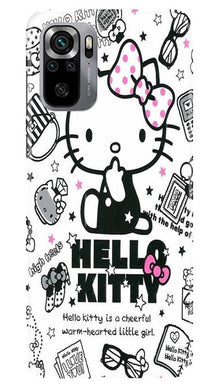 Hello Kitty Mobile Back Case for Redmi Note 10S (Design - 361)