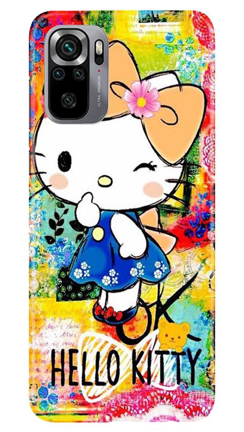 Hello Kitty Mobile Back Case for Redmi Note 10S (Design - 362)