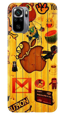 Wooden Texture Mobile Back Case for Redmi Note 10S (Design - 367)