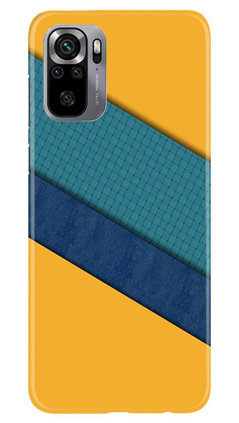 Diagonal Pattern Mobile Back Case for Redmi Note 10S (Design - 370)