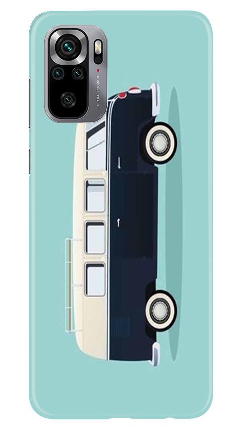 Travel Bus Mobile Back Case for Redmi Note 10S (Design - 379)