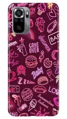 Party Theme Mobile Back Case for Redmi Note 10S (Design - 392)