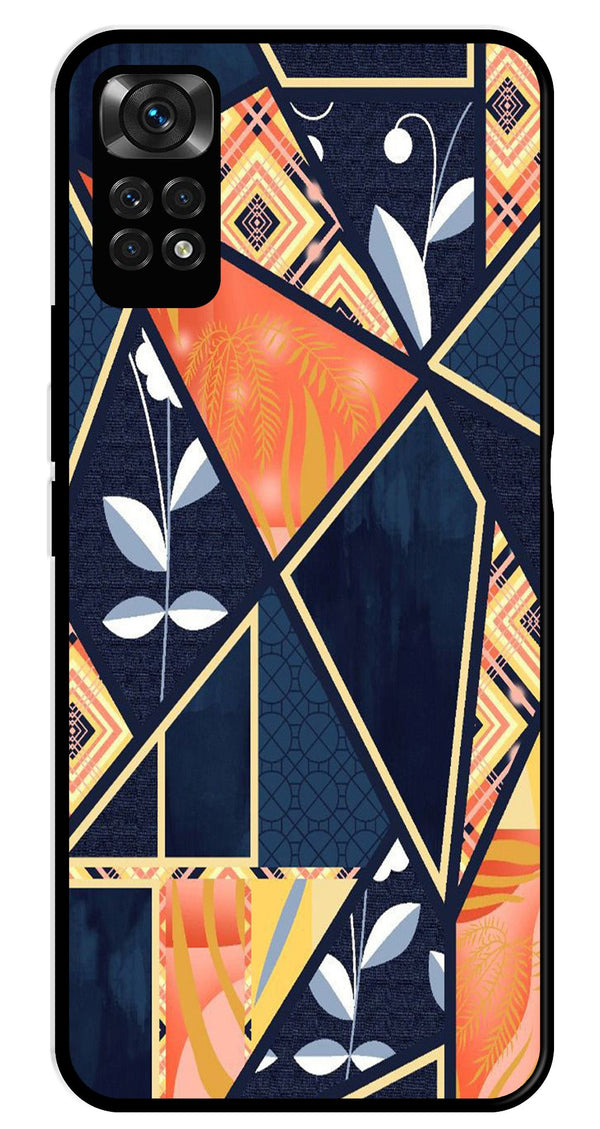 Marble Design Metal Mobile Case for Redmi Note 11   (Design No -07)