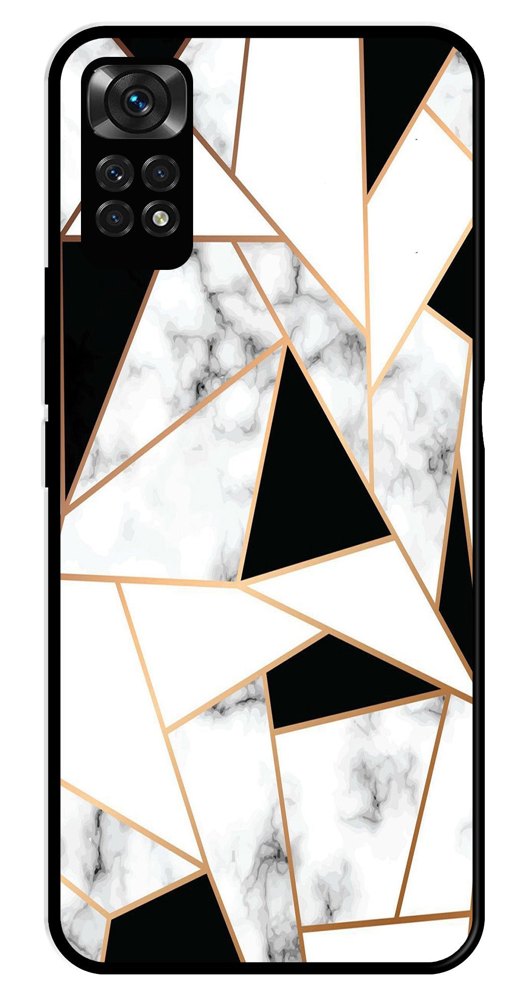 Marble Design2 Metal Mobile Case for Redmi Note 11   (Design No -08)