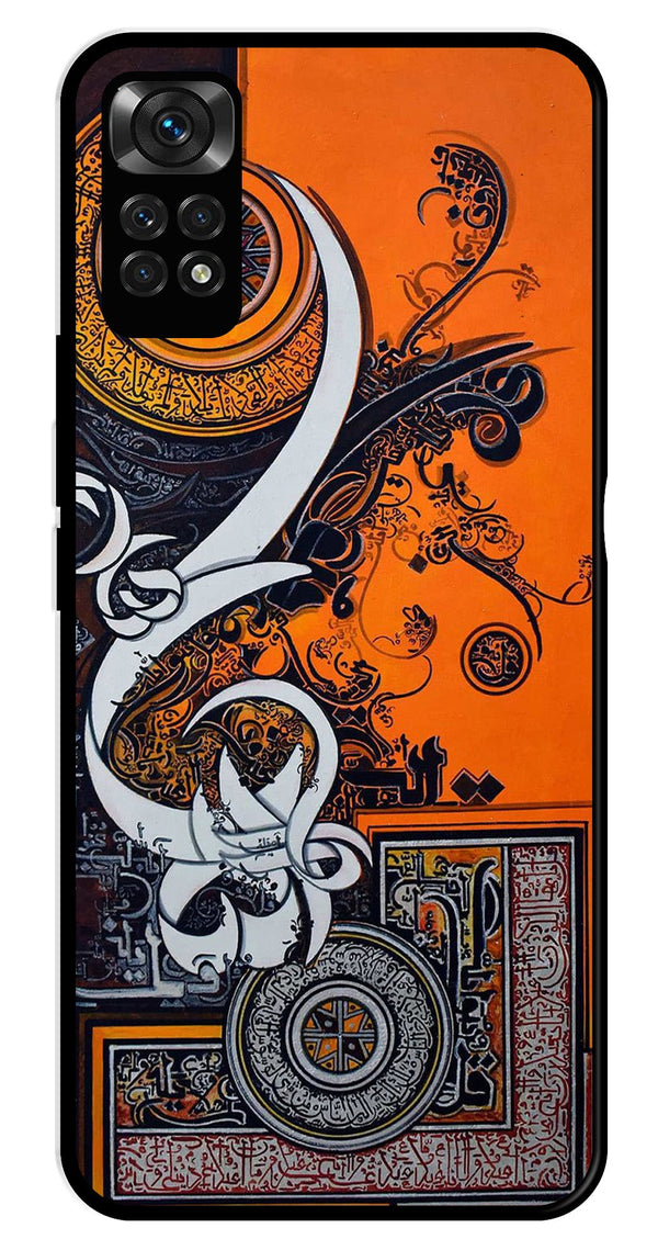 Qalander Art Metal Mobile Case for Redmi Note 11   (Design No -16)