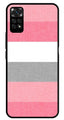 Pink Pattern Metal Mobile Case for Redmi Note 11s   (Design No -23)