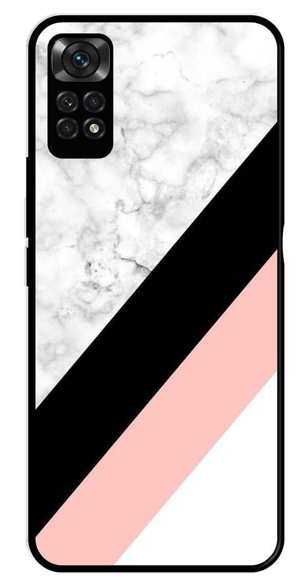 Marble Design Metal Mobile Case for Redmi Note 11   (Design No -24)